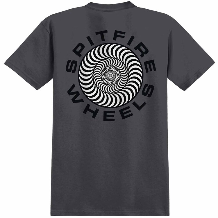 Spitfire Spitfire CLASSIC '87 SWIRL FILL SS TEE CHARCOAL W/ BLK/WHT