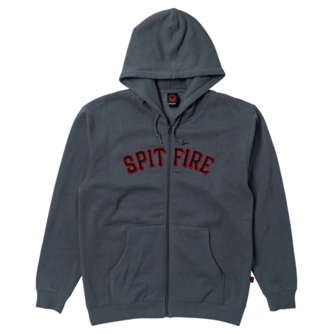 Spitfire Spitfire SPITBALL ZIP HOOD CHARCOAL(SOLID)