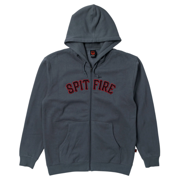 Spitfire Spitfire SPITBALL ZIP HOOD CHARCOAL(SOLID)