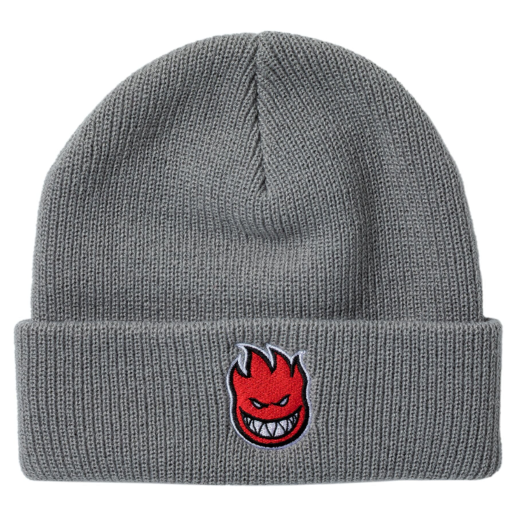 Spitfire Spitfire BIGHEAD FILL CUFF BEANIE GREY/RED