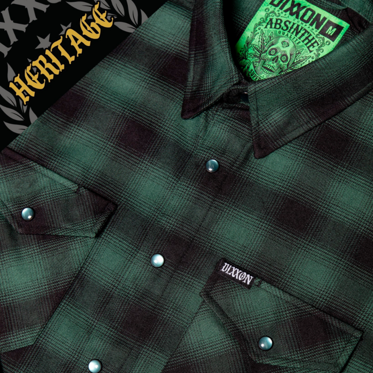 DIXXON DIXXON ABSINTHE HERITAGE FLANNEL
