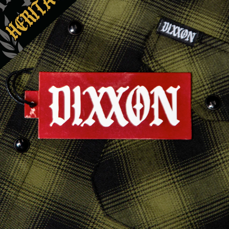 DIXXON DIXXON LONE WOLF FLANNEL GREEN/BLACK