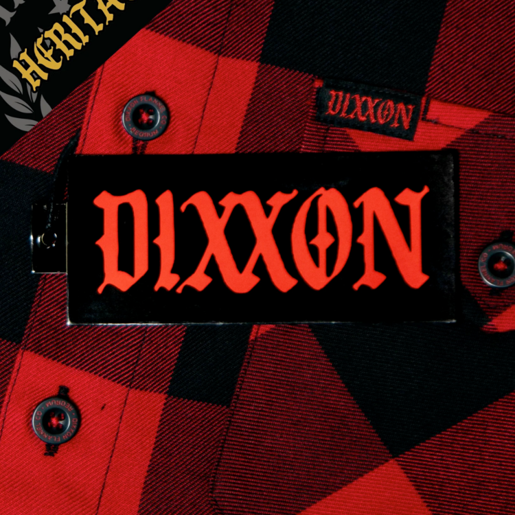 DIXXON DIXXON RED RUM HERITAGE FLANNEL RED/BLK