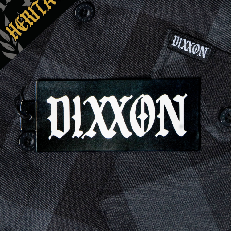 DIXXON DIXXON MURKED HERITAGE FLANNEL GREY/BLK