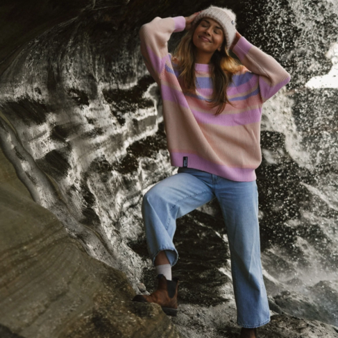 NOTICE THE RECKLESS NOTICE THE RECKLESS PEACHY KNIT SWEATER