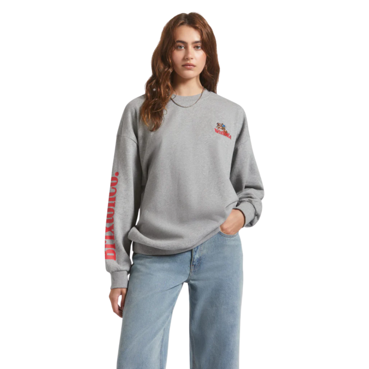 Brixton Brixton INWOOD W OVERSIZED FLEECE HEATHER GREY