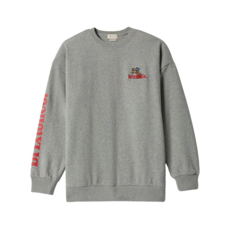 Brixton Brixton INWOOD W OVERSIZED FLEECE HEATHER GREY