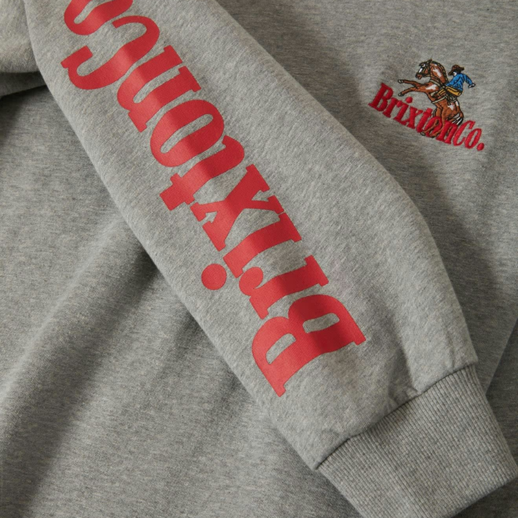 Brixton Brixton INWOOD W OVERSIZED FLEECE HEATHER GREY