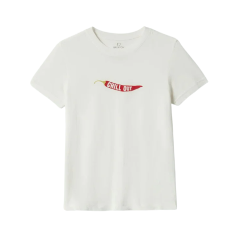 Brixton Brixton CHILL OUT FITTED CREW TEE OFF WHITE