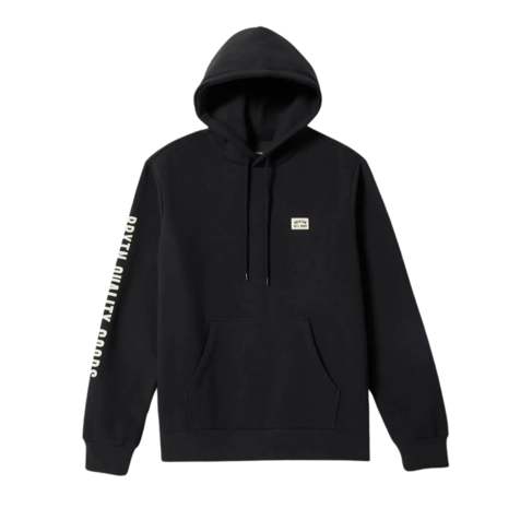 Brixton Brixton WOODBURN LABEL HOODIE BLACK