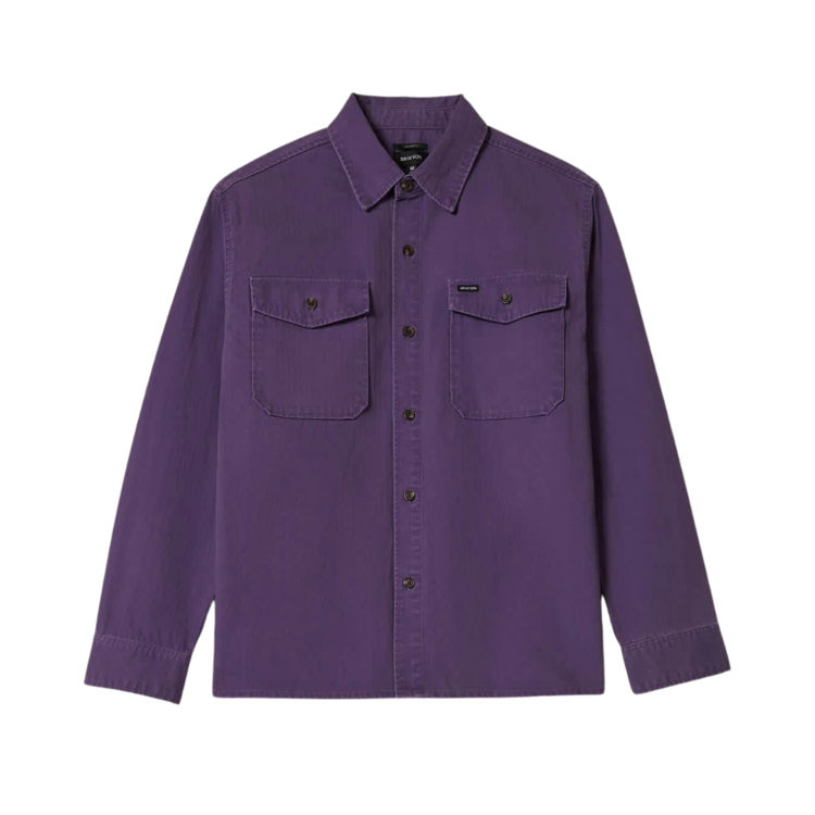 Brixton Brixton HERRINGBONE LW RELAXED OVERSHI PUNK PURPLE HERRINGBONE