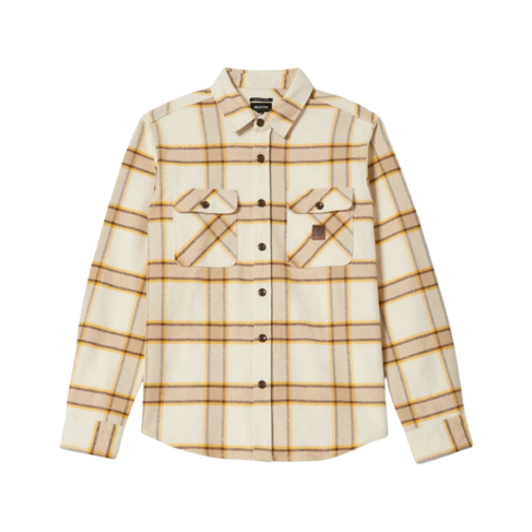 Brixton Brixton BOWERY HW FLANNEL WHITECAP/PINECONE