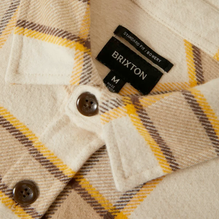 Brixton Brixton BOWERY HW FLANNEL WHITECAP/PINECONE