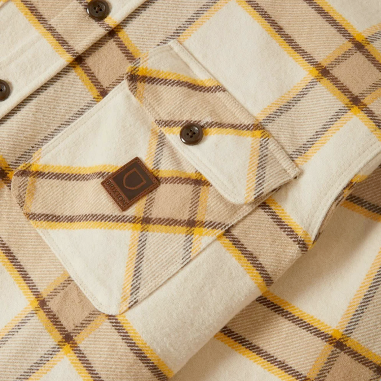 Brixton Brixton BOWERY HW FLANNEL WHITECAP/PINECONE