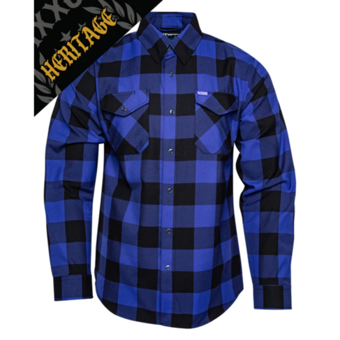 DIXXON DIXXON STAGEDIVE HERITAGE FLANNEL BLUE/BLACK