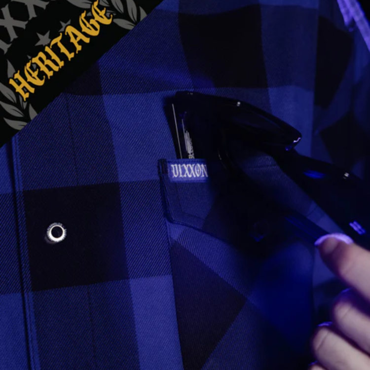 DIXXON DIXXON STAGEDIVE HERITAGE FLANNEL BLUE/BLACK