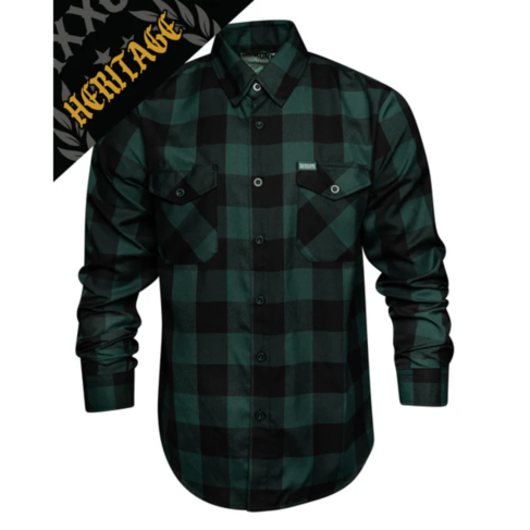 DIXXON DIXXON EVERGREEN HERITAGE FLANNEL GREEN