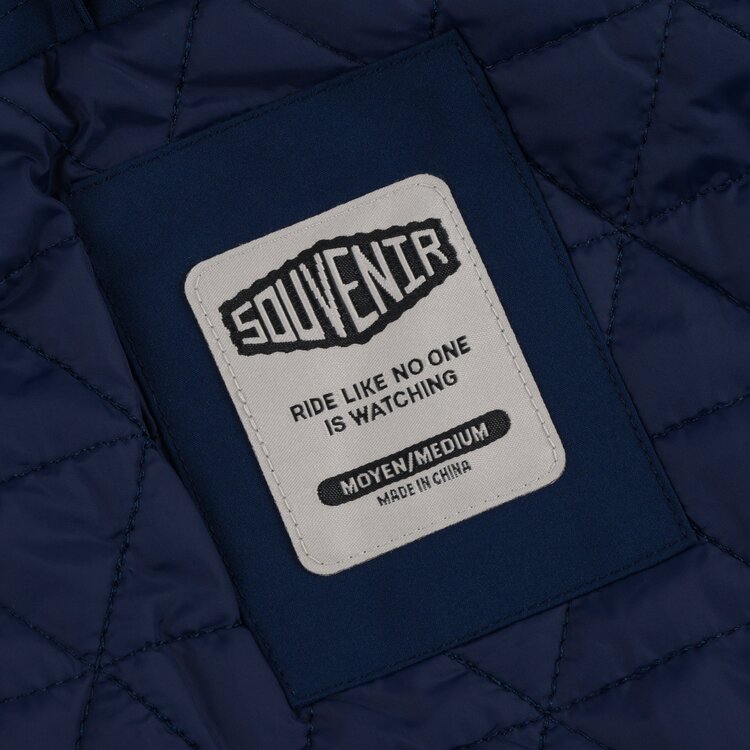 SOUVENIR Souvenir INSULATED TRACK JACKET NAVY