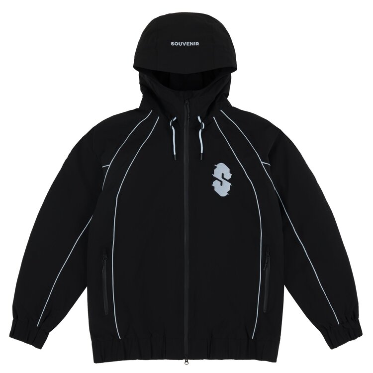 SOUVENIR Souvenir INSULATED TRACK JACKET BLACK