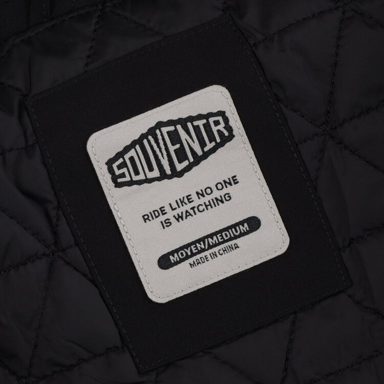 SOUVENIR Souvenir INSULATED TRACK JACKET BLACK