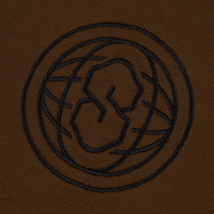 SOUVENIR Souvenir ENZYME WASH HOODY MILK CHOCOLATE