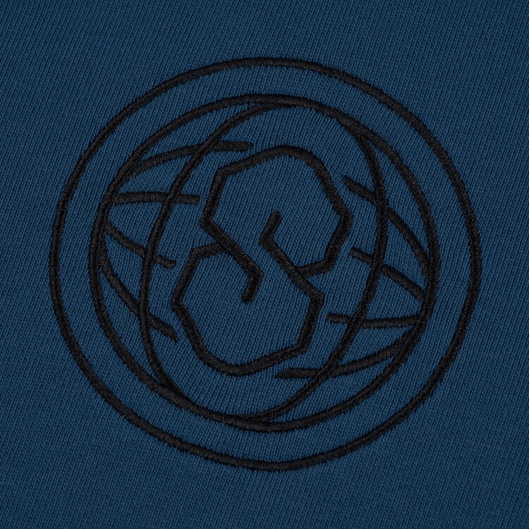 SOUVENIR Souvenir ENZYME WASH CREW VINTAGE BLUE