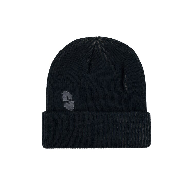 SOUVENIR Souvenir TWO TONE RIB BEANIE BLACK