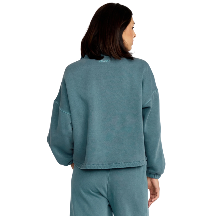 Volcom Volcom STONE SOFT QUARTER ZIP EMERALD GREEN