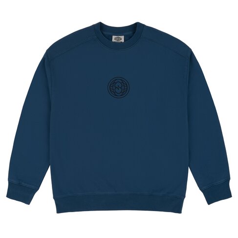 SOUVENIR Souvenir ENZYME WASH CREW VINTAGE BLUE