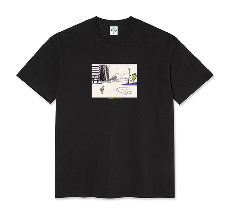 Polar POLAR TEE DOWNTOWN Black