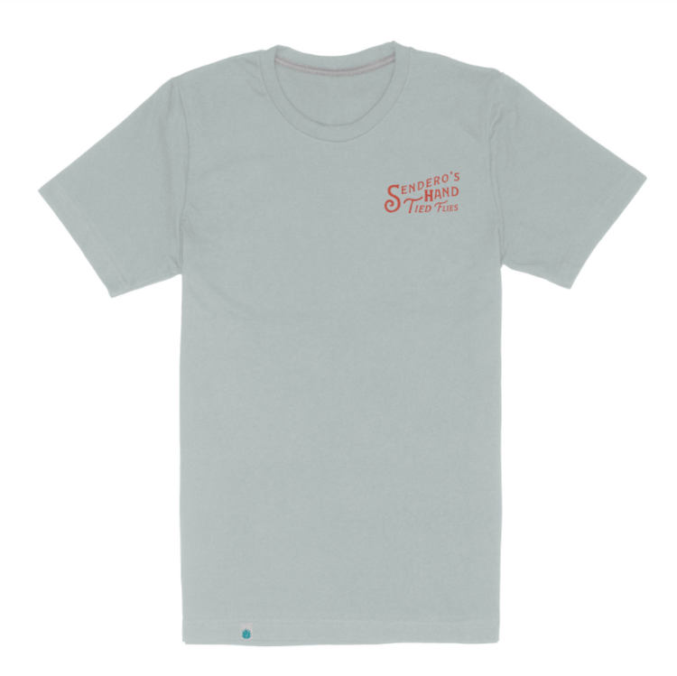SENDERO SENDERO HAND TIED FLIES T-SHIRT SKY BLUE