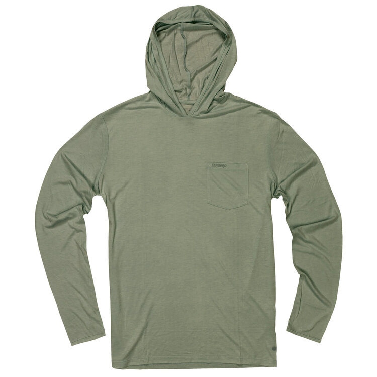 SENDERO SENDERO YUCATAN BAMBOO HOODIE SAN JUAN SAGE