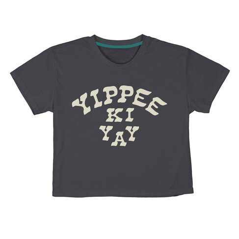 SENDERO SENDERO YIPPEE KI YAY CROP TEE BLACK