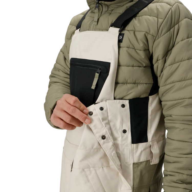 686 686 MENS HOT LAP INSULATED BIB LIMESTONE COLORBLOCK