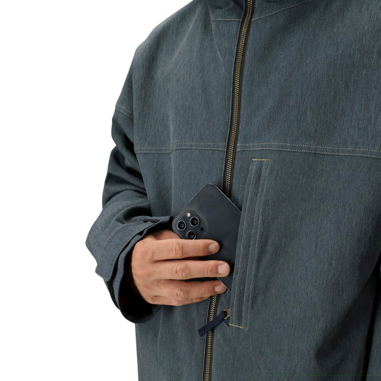 686 686 MENS DOJO SHELL JACKET NAVY DENIM