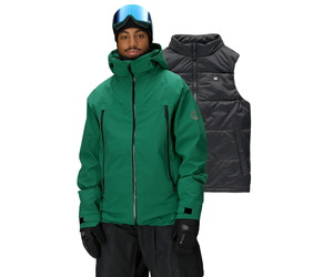686 MENS SMARTY 3-IN-1 RODEO 3L JACKET EMERALD GREEN - Industry