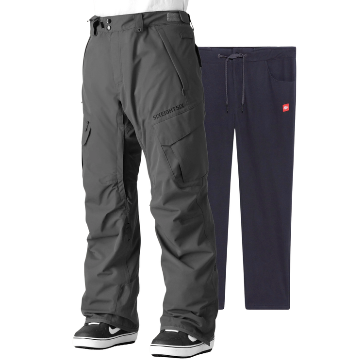 686 686 Men's SMARTY 3-in-1 Cargo Pant CHARCOAL