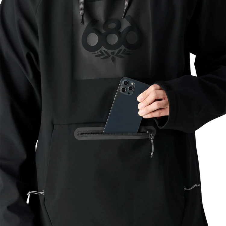 686 686 Men's Waterproof Hoody BLACK