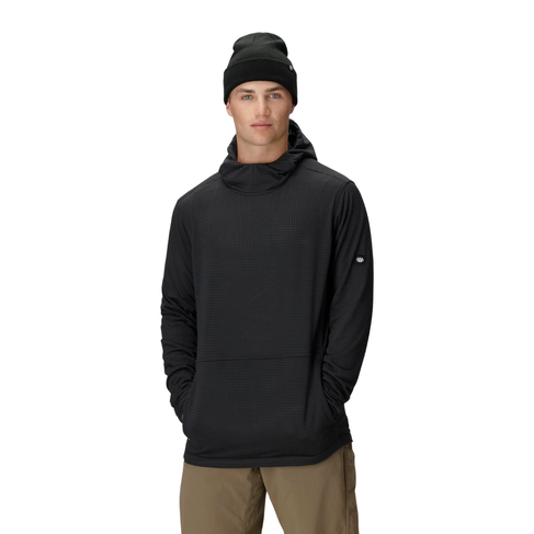 686 686 MENS MISSION GRID FLEECE HOODY BLACK