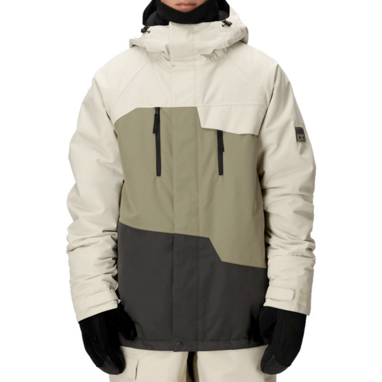 686 686 MENS GEO INSULATED JACKET LIMESTONE COLORBLOCK