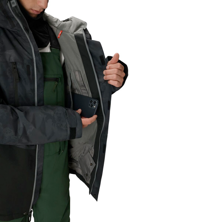 686 686 MENS GEO INSULATED JACKET BLACK HEMISPHERE