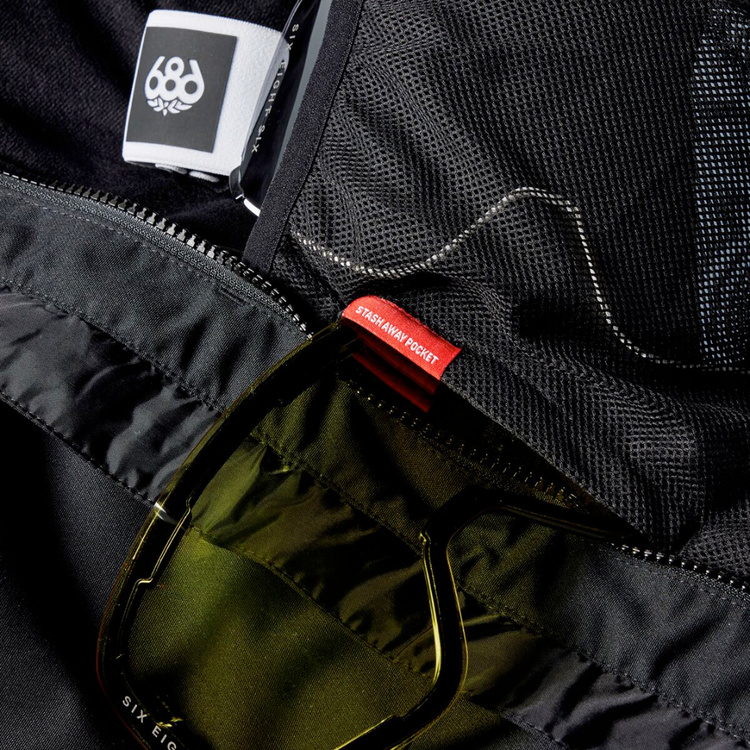 686 686 MENS GEO INSULATED JACKET BLACK HEMISPHERE