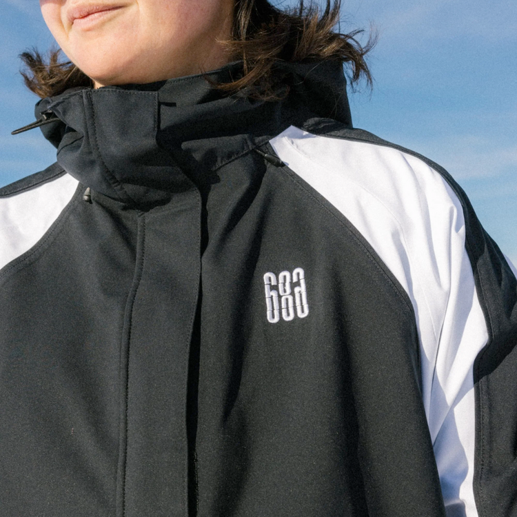 686 686 WOMENS HOLOGRAM SHELL JACKET BLACK COLORBLOCK