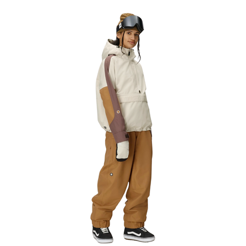 686 686 WOMENS OUTLINE SHELL ANORAK LIMESTONE COLORBLOCK