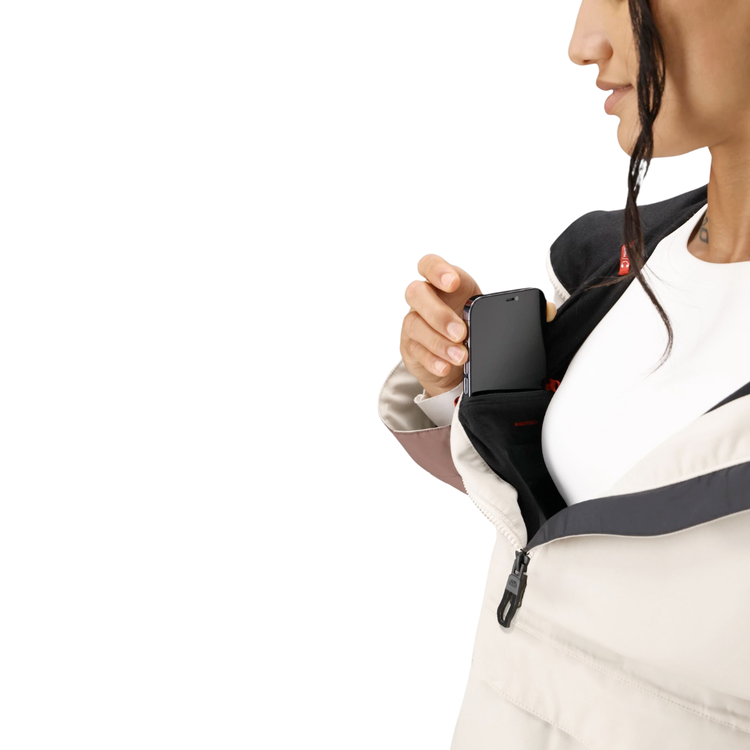 686 686 WOMENS OUTLINE SHELL ANORAK LIMESTONE COLORBLOCK