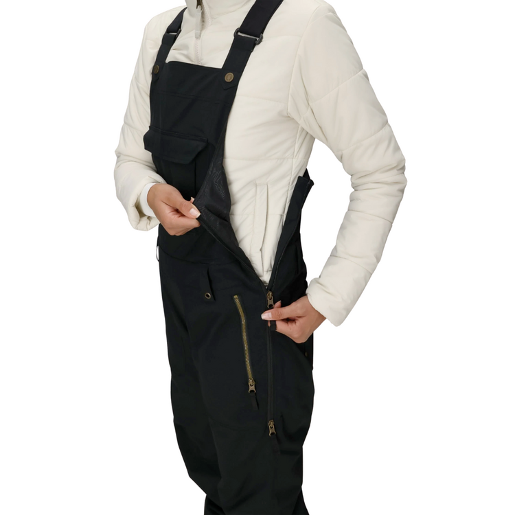 686 686 WOMENS BLACK MAGIC INSULATED BIB BLACK