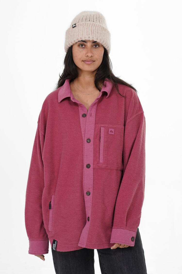 NOTICE THE RECKLESS NOTICE THE RECKLESS BURGUNDY SHACKET