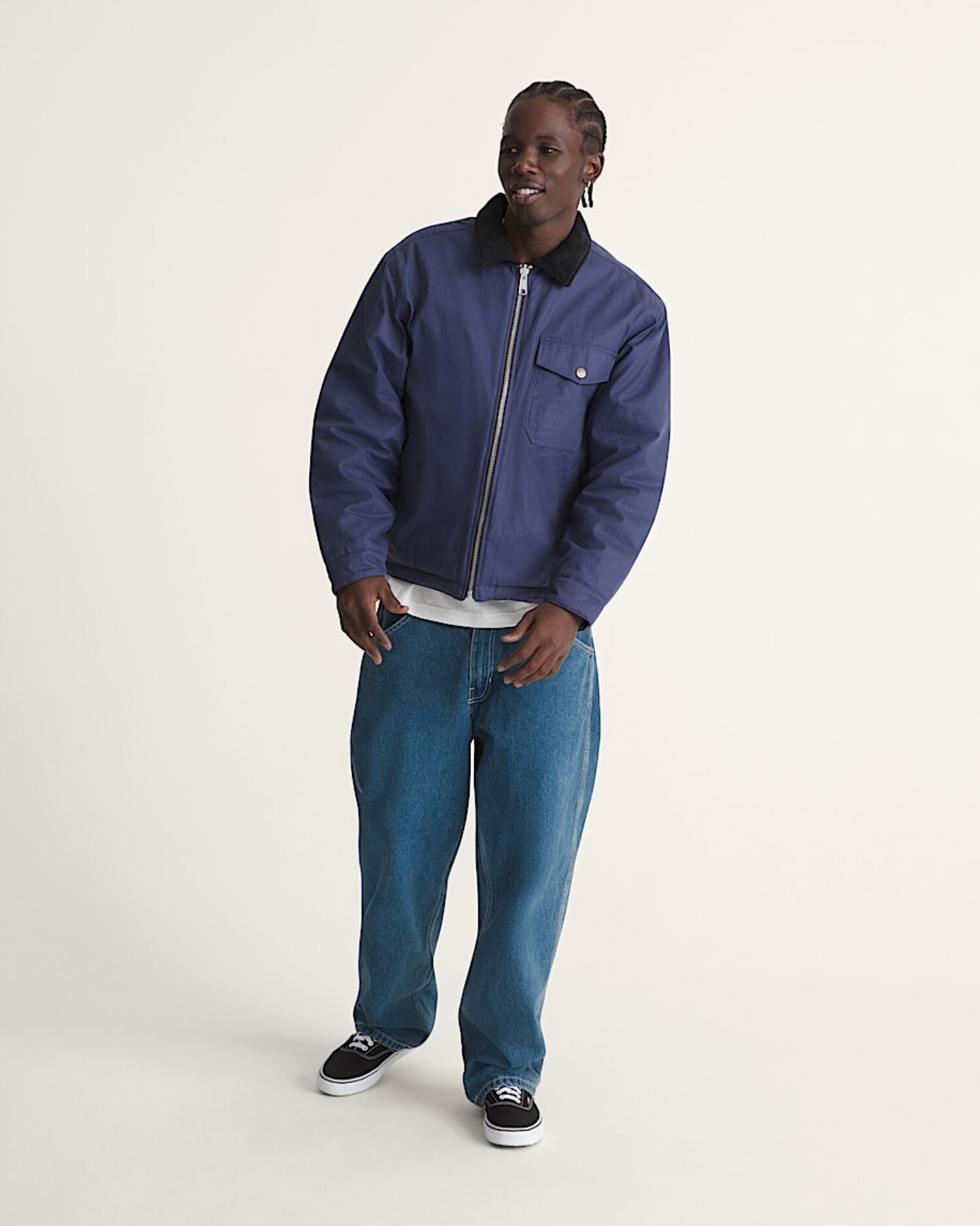 Vans M SKATE GARAGE REVERSIBLE JACKET DEEP TWILIGHT - Industry