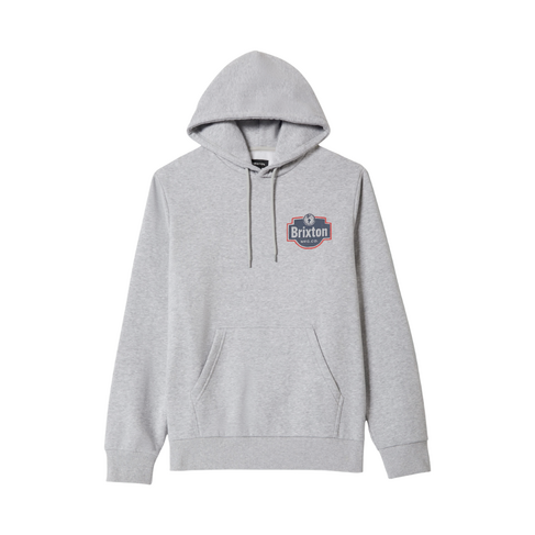 Brixton BRIXTON QUALITY HOODIE - GUNMETAL HEATHER