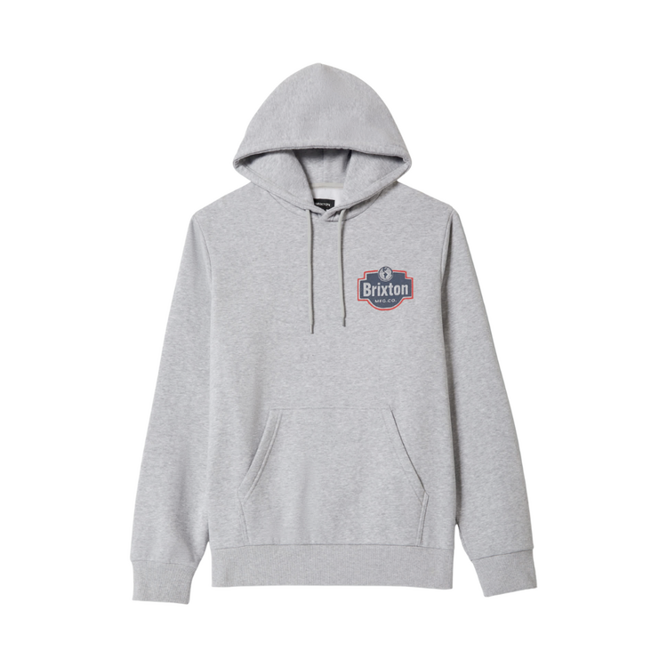 Brixton BRIXTON QUALITY HOODIE - GUNMETAL HEATHER